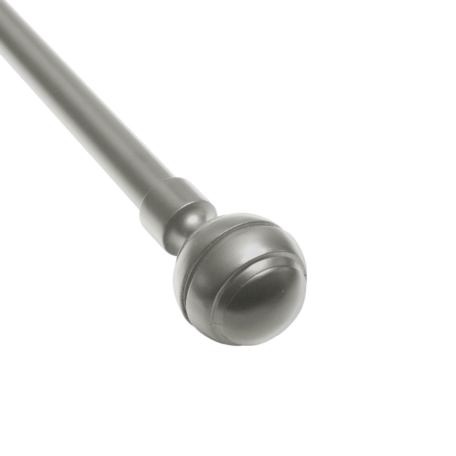 Rideau de rideau de fenêtre Mainsteads avec pinaces à spirale décorative, ajustable, 42 » - 84 » en nickel