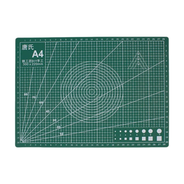 GUOOL Planche à Découper Quadrillée Compacte Polyvalente pour Modèles Fournitures de Quilting Artisanat Vert