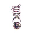 thumbnail image 2 of BLISSFUL STEP Women's Opened Toe Chunky Mid Heeled Lace Up Sandals Navy Blue (Size 7), 2 of 6