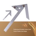 thumbnail image 2 of Wweixi Professional Center Finders Line Gauge High Accuracy 45/90 Degree 0-10cm Ruler Measuring Tool Woodworking Tools, 2 of 6