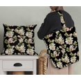thumbnail image 5 of Soimoi Polyester Crepe Fabric Leaves & Magnolia Floral Printed Craft Fabric by The Yard 42 Inch Wide, 5 of 5