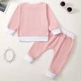 thumbnail image 4 of RXIRUCGD Cute Bow Printed Sweater Set For Baby Boys And Girls( Pink, Size:6 Months ), 4 of 4