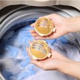 thumbnail image 2 of 2 Boules de Lavage, Boules Réutilisables pour Sécheuse et Laveuse, Attrape-Poils en Peluche, Attrape-Poils d'Animaux pour Machine à Laver, Aide Anti-Enroulement pour Linge, Jaune, 2 of 7