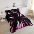 thumbnail image 4 of Erosebridal Girls Abstract Bedding Toddler Comforter Set, Neon Geometry Down Comforter, Modern Fishion Stripe Decor, Reversible, 4 of 7