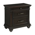 thumbnail image 1 of Picket House Furnishings Brooks Table de Nuit à 3 Tiroirs avec Ports USB, Noir, 1 of 11