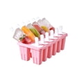 thumbnail image 1 of ZZkhGO Silicone Ice Tray, 12-Cavity Popsicle Maker, Homemade DIY Ice Cream Mold Reusable Sticks, 1 of 1