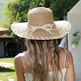 thumbnail image 2 of Chapeau Fedora Chapeau Rigide avec Visière Rétractable Chapeau de Camping pour Femmes Bandes de Chapeau pour Femmes Chapeau pour Femmes Chapeau de Plage Outback pour Femmes Chapeau d'Extérieur pour Femmes Sombrero Imperméable Fedora d'Été à Grand Bord Chapeau de Soleil, 2 of 4