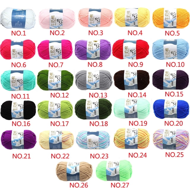 Wweixi Acrylic Multi Color Yarn, 1 Piece