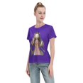 thumbnail image 4 of T-Shirt Basique à Manches Courtes pour Femmes Demon Slayer Blade Nidouzi, 4 of 6