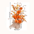thumbnail image 3 of Todaioua Fall Decorations for Home, 16 Inch Artificial Pumpkin Maple Leaf Tree Tabletop Decor, Fall Tree for Fall Thanksgiving Home Indoor Decor, 3 of 7