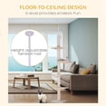 thumbnail image 4 of Beige 5-Tier Cat Climbing Tree - 8.5ft Kitty Activity Center with Scratching Post for Living Room & Bedroom - Sturdy Particle Board Design, 4 of 7