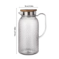 thumbnail image 3 of weibbin Jug Plastic Juices Pitcher PC High Temperature Proof Bar KTV Beverage Jug For Restaurant Fruit Tea 1L, 3 of 6