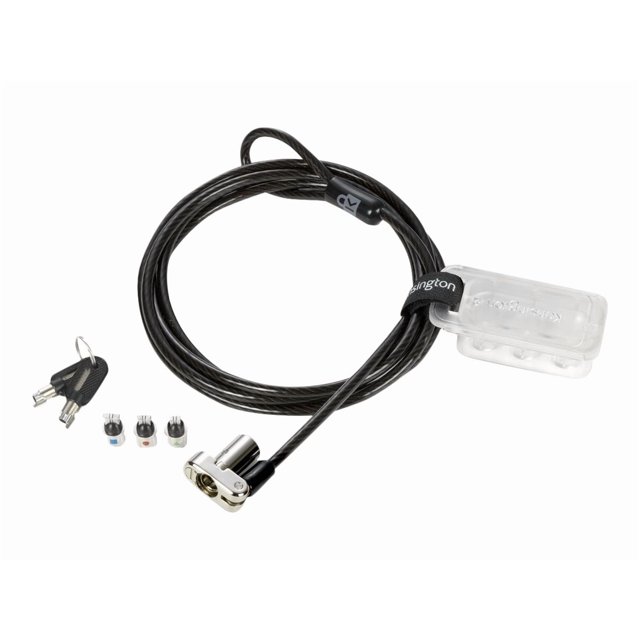 Kensington Universal 3-in-1 Keyed Laptop Lock - Security cable lock - 6 ft