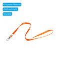 thumbnail image 4 of Unique Bargains Polyester Flat Strap Neck Lanyards with Clip Swivel Hook Orange 20 Pack, 4 of 5
