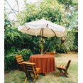 thumbnail image 2 of Vargottam Indoor/Outdoor Round Tablecloth 58 Inch Round Tablecloth with Umbrella , Waterproof Zippered Patio Table Cloths, Spring/Summer Table Covers for Backyard Circular Table/BBQs/Picnic - Orange, 2 of 7
