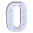 thumbnail image 1 of TopLLC Alphabet LED Letter Lights Light Up White Plastic Letters Standing Hanging A-M & on Clearance, 1 of 3