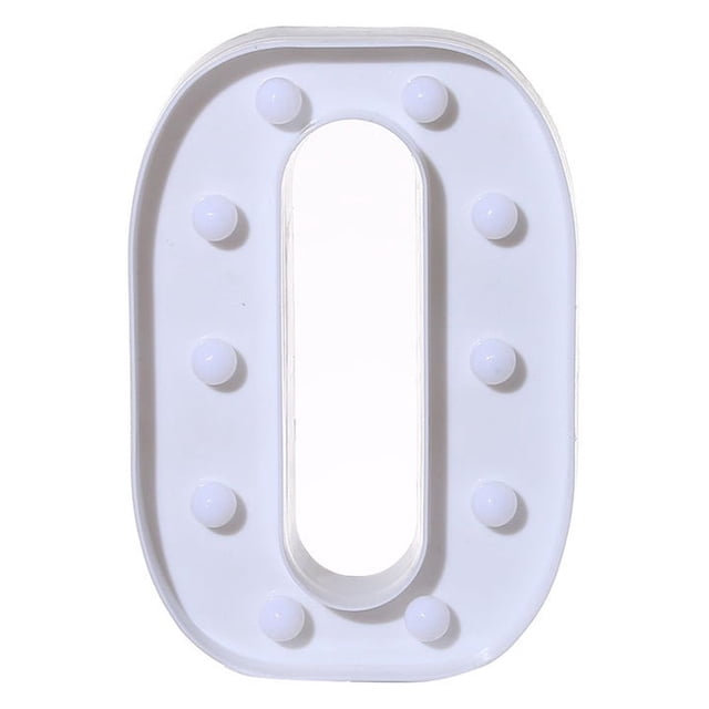 TopLLC Alphabet LED Letter Lights Light Up White Plastic Letters Standing Hanging A-M & on Clearance