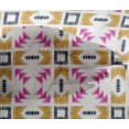 thumbnail image 4 of oneOone Viscose Chiffon Fabric Geometric Ikat Decor Fabric Printed BTY 42 Inch Wide, 4 of 4