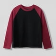 thumbnail image 2 of Floleo T-Shirts à Manches Longues Raglan Unisexes pour Enfants Printemps Automne Hiver T-Shirts à Blocs de Couleur Col Rond Décontractés Vêtements de Sport pour Enfants 1-15 Ans (Noir#1,5 Ans), 2 of 6