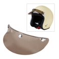 thumbnail image 4 of jinwen 3-Snap Helmet Visor Peak Open Face Protector 15cmx5cm Transparent Tea, 4 of 8