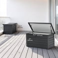 thumbnail image 3 of Outsunny Large Deck Box with Lock for Pool Toys Garden Tools Grey, 3 of 10