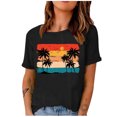thumbnail image 1 of Birdeem Fashion Woman Print Round-Neck Short Sleeve T-Shirt Printing Loose Blouse Tops, 1 of 4