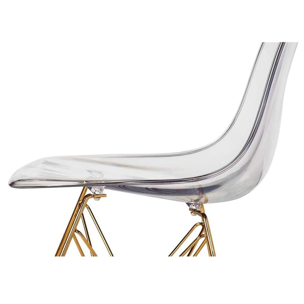 Heavenly Collection Acrylique Or Chaise Salle à Manger