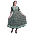 thumbnail image 1 of Bimba Kurti Longue Imprimée pour Femmes Robe Anarkali Indienne Haut Tunique Décontracté, 1 of 5