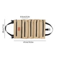 thumbnail image 2 of Fridja Sac à Outils Multifonction, Organisateur d'Outils à 5 Compartiments à Fermeture Éclair, Sacs de Rangement d'Outils Portatifs, Pochette en Tissu Imperméable à Fermeture Éclair pour Mécanicien, Électricien, Réparateur, 18,5 x11 Po, Kaki, 2 of 6