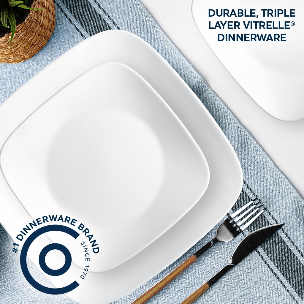 Ensemble de vaisselle Corelle® Studio blanc pur 12 pièces