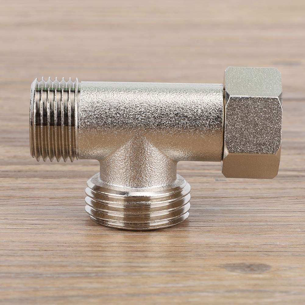 Jinsinto 2pcs 3 Way Connector Valve Toilet Diverter Valve Adapter Flush Valve