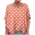 thumbnail image 3 of WRKEKC T-Shirts à Manches Longues pour Femmes, Chemises à Manches Longues pour Femmes, T-shirt Tendance Confortable à Manches Longues à Col Rond Dégradé Imprimé pour Femmes Grande Taille, 3 of 6