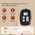 thumbnail image 3 of SUNNY HEAT Heated Electric Blanket Full Size72"x84" Soft Flannel & Cotton, 10 Heating Levels & 1-12 Hours Auto Off, White, 3 of 5
