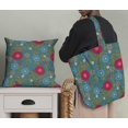 thumbnail image 5 of Soimoi Poly Georgette Tissu Feuilles & Tissu Imprimé Artistique Floral 1 Yard 42 Inch Wide, 5 of 5