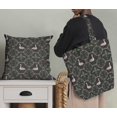 thumbnail image 5 of Soimoi Gray Velvet Fabric Swan & Moroccan Damask Print Fabric by Yard 58 Inch Wide, 5 of 5