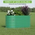 thumbnail image 4 of Green Galvanized Steel Raised Garden Bed – 4x2x2ft Weatherproof Outdoor Planter Box, Rust-Resistant, Tool-Complimentary Assembly, Thick 0.6mm Metal for Vegetables, Flowers & Herbs – 120x60x60cm, 4 of 8