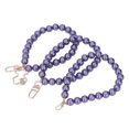 thumbnail image 4 of Pearl Bracelet, Metal Buckle Pearl Beads Strands Exquisite  For Bag For Keychain For Mobile Phone Case H44 Gentian Purple, 4 of 8