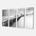 thumbnail image 2 of Wooden Sea Bridge - Seascape Photography Canvas Art Print, 2 of 3