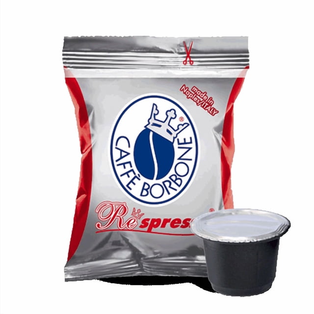 Caffe Borbone Coffee Pods Compatible with Nespresso OriginalLine Machines - Red/Rosa with 9/10 Intensity ( 50 Count)