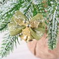 thumbnail image 3 of CUITING 15 Pieces Christmas Bow with Bells Mini Ribbon Bows Burlap Wreath Bows Wrapping Bows Hanging Xmas Wreath Bowknot Ornament for Christmas Tree Presents Decorations, 3 of 3