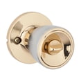 thumbnail image 2 of Weiser Beverly Keyed Entry Knobs en Bright Brass/Satin Chrome, 2 of 2