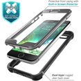 thumbnail image 2 of YOYO Ares Clear Case for iPhone 6s/ iPhone 6 (4.7 Inch), [Built-in Screen Protector] Full-Body Rugged Clear Bumper Case (Black), 2 of 6