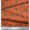 thumbnail image 3 of Soimoi Satin Silk Fabric Circle,Dot & Prawns Ocean Fabric Prints by Yard 42 Inch Wide, 3 of 4