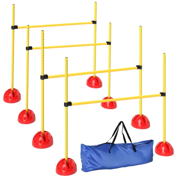 Dog Agility Training Equipment, 4 PCS Obstacle Course Height Adjustable