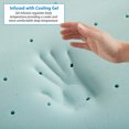 thumbnail image 2 of Nestl Bedding Mattress Topper, 3 Inch Memory Foam Topper, Gel Infused Memory Foam Mattress Topper, Ventilated Design Mattress Pad, Cal King, 2 of 9