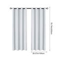 thumbnail image 3 of Chmadoxn Home Decor, Polyester Pongee Laminated Light-blocking Curtains Perforated Style Bedroom Concise Sun Protection Curtains Heat-Insulating And Soundproof Curtains Polyester Blackout Curtains, 3 of 6