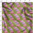 thumbnail image 3 of Soimoi Green Moss Georgette Fabric Leaf Floral Printed Fabric 1 Yard 42 Inch Wide, 3 of 6