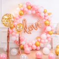 thumbnail image 4 of Balloon Column Stand  Circle Frame Balloon Arch Stand Kit 59.1‘‘ Large Size Reusable Balloon Arch Holder for Baby Shower Birthday Wedding Party Photo Background Decoration, 4 of 9