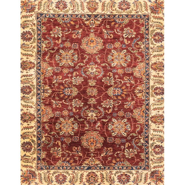 Ahgly Company Tapis d'Intérieur Rectangulaires Abstraits Orientaux Rouges, 2 Pieds x 5 Pieds