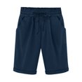 thumbnail image 1 of Plebaso Shorts Décontractés pour Femmes Longueur Genou, Shorts à Cordon, Shorts Roulés, Shorts Simples Légers à Enfiler, 1 of 6